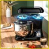 Кухонный комбайн с мясорубкой и блендером на 6 скоростей RAF R.6609B 1500W