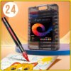Набор акрилово-акварельных маркеров 24 цвета с наконечником кисть в кейсе Acrylic MAP-12