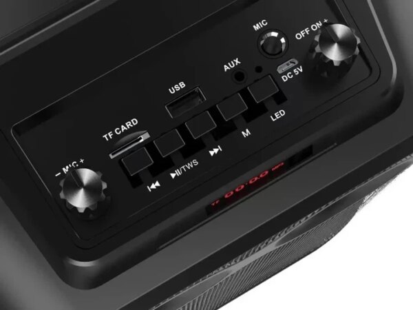 Портативная Bluetooth колонка ZQS8120 с LED-подсветкой, микрофоном и FM-приемником (20 Вт)