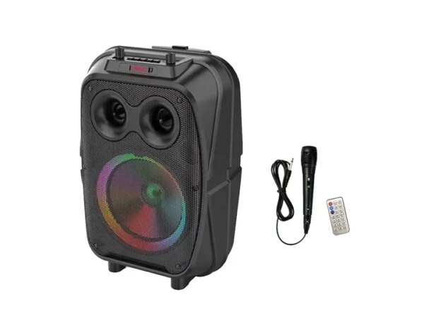 Портативная Bluetooth колонка ZQS8120 с LED-подсветкой, микрофоном и FM-приемником (20 Вт)