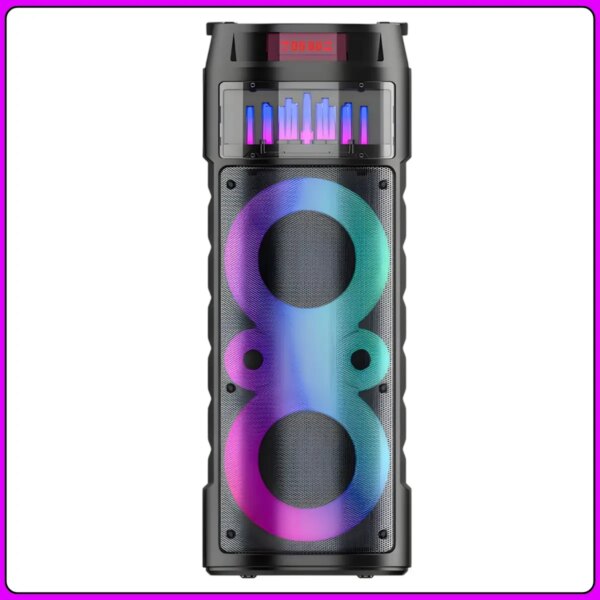 Портативная Bluetooth колонка 2х6.5" с проводным микрофоном и пультом ДУ JQS6221 30W