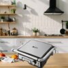 Электрический контактный гриль 3000Вт, BBQ BITEK BT-2687 / Прижимной электрогриль с регулировкой температуры