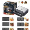Мультимейкер 6 в 1 Zepline ZP-812 (2200 Вт) - Вафельница, Гриль, Орешница, Сэндвичница, Пончики, Котлетница