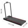 Складная беговая дорожка YXT003 3-в-1 Walking Pad, до 150 кг, 10 км/ч, с пультом, LED-дисплеем, зона бега 107×40 см