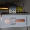УЦЕНКА! Микрофон караоке WSTER ART: WS-858 Bluetooth USB AUX FM GOLD (Ржавчина на корпусе 2385)