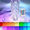 УЦЕНКА! Настольная аккумуляторная лампа с пультом 22см ночник Роза RGB Crystal Rose.(Плохая упаковка, трещина на корпусе 3274)