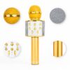 УЦЕНКА! Микрофон караоке WSTER ART: WS-858 Bluetooth USB AUX FM GOLD (Ржавчина на корпусе 2385)