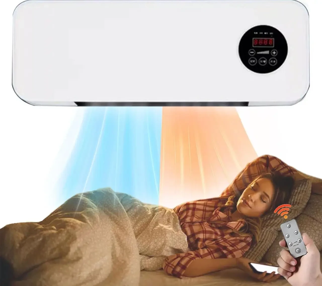 УЦЕНКА! Настенный мобильный кондиционер Germatic Air с пультом дистанционного управления обогреватель 1800ВТ(плохая упаковка 3511)