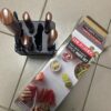 УЦЕНКА! Набор кухонных ножей на подставке, 7 предметов, Коричневый / Набор приборов для кухни (Повреждена подставка 3187)