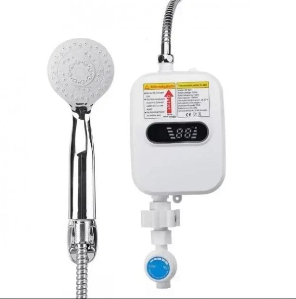 УЦЕНКА! Проточный мгновенный водонагреватель мини бойлер Delimano с LCD RX-021 (Плохая упаковка 3200)
