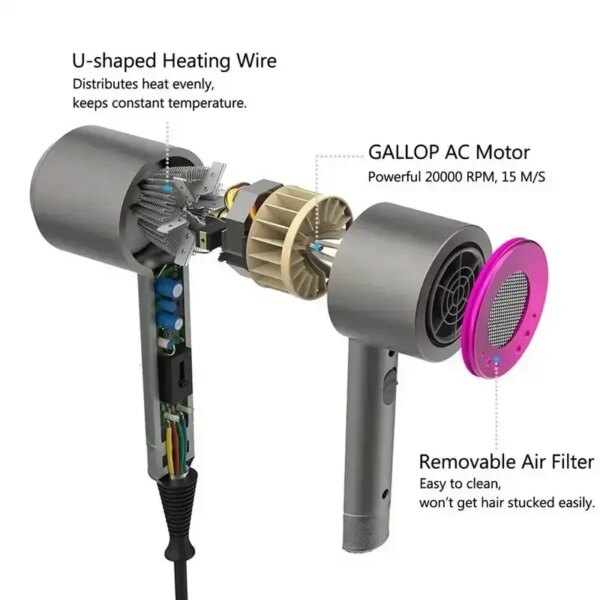 УЦЕНКА! Профессиональный фен Fashion hair dryer QUICK-Drying / Фен для сушки волос (Повреждение на ручке 3209)