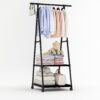 УЦЕНКА! Передвижная напольная вешалка для одежды THE NEW COAT RACK Черный (Плохая упаковка 3214)