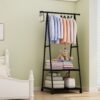 УЦЕНКА! Передвижная напольная вешалка для одежды THE NEW COAT RACK Черный (Плохая упаковка 3214)