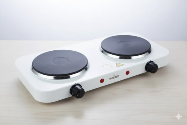 УЦЕНКА! Двухконфорочная электроплита дисковая настольная Crownberg CB-3746 2000W (Плохая упаковка 3221)