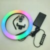 УЦЕНКА! Кольцевая LED лампа RGB MJ26 (управление на проводе) (Плохая упаковка, нет держателя под телефон 3277)