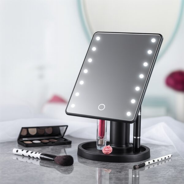 УЦЕНКА! Зеркало настольное с подсветкой LED - бренд Large Led Mirror (Плохая упаковка 3298)