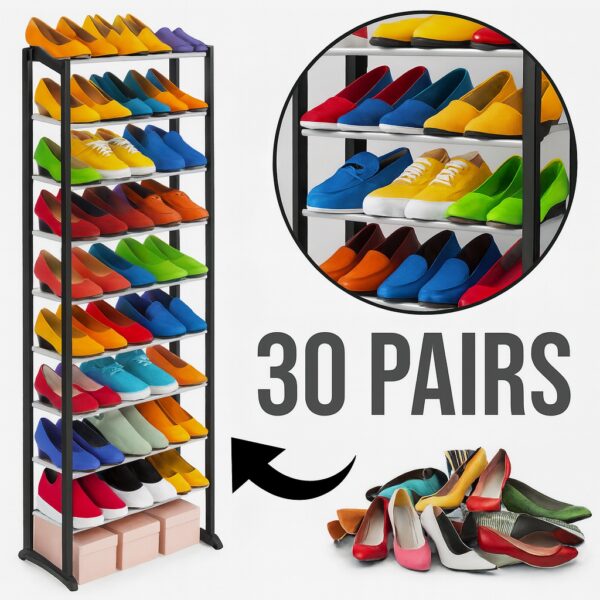 УЦЕНКА! Полка для обуви на 30 пар Amazing Shoe Rack (Плохая упаковка 2726)