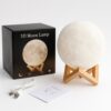 УЦЕНКА! Светильник-ночник 3D слой Луна Moon Lamp на деревянной подставке 15 см (Плохая упаковка 3301)