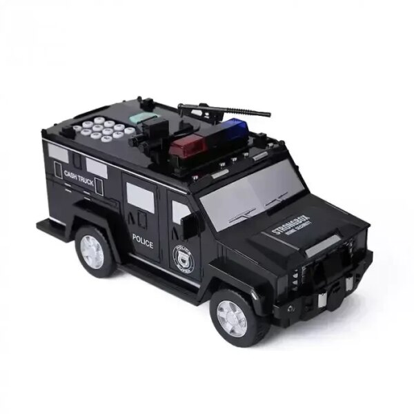 УЦЕНКА! Электронная копилка-сейф Машина полиции CASH TRUCK 143 с кодовым замком (Плохая упаковка 3303)
