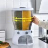 УЦЕНКА! Круглый вращающийся дозатор с дозатором на 10 кг LY-37 (Нет упаковки, трещина на корпусе 3330)