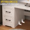 Макияжный столик 100х40х137см с LED-зеркалом и выдвижными ящиками STL-MD 93
