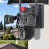 Камера видеонаблюдения с солнечной панелью 4G | 12 Мп | IP66 JE-190-2 Черный