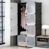 Сборной пластиковый шкаф-органайзер Storage Cube Cabinet МР 28-51 Черный