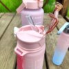 Бутылка для воды 3 в 1 Bottle AND264 Розово-голубая Комплект из 3 спортивных бутылок для воды