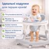 Многофункциональные детские ходунки Miitex X-622 со световыми эффектами, интерактивной игровой панелью и регулировкой высоты