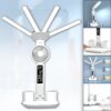 Настольная LED лампа с вентилятором, ЖК-дисплеем и 4 световыми панелями KRX-1011