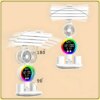 Настольная LED лампа с 4 панелями, вентилятором и дисплеем KRX-104