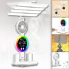 Настольная LED лампа с 4 панелями, вентилятором и дисплеем KRX-104