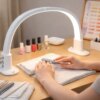 Настольная LED лампа F-686 для салона красоты 47×4.5×30 см. Лампа для маникюра и nail-мастеров. От сети 220V