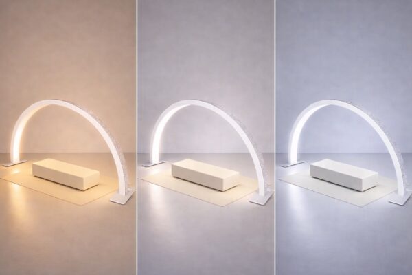 Настольная LED лампа F-686 для салона красоты 47×4.5×30 см. Лампа для маникюра и nail-мастеров. От сети 220V