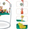 Детский игровой центр-стрибунец Jumperoo: интерактивный музыкальный центр 360° с регулировкой высоты и световыми эффектами Зеленый