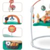Детский игровой центр-стрибунец Jumperoo: интерактивный музыкальный центр 360° с регулировкой высоты и световыми эффектами Зеленый