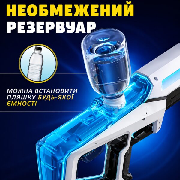Водяной бластер с аккумулятором и функцией всасывания воды, электрический водяной пистолет для детей и взрослых, автоматический