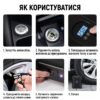 Электрический воздушный насос для автомобиля с высоким дисплеем, портативный