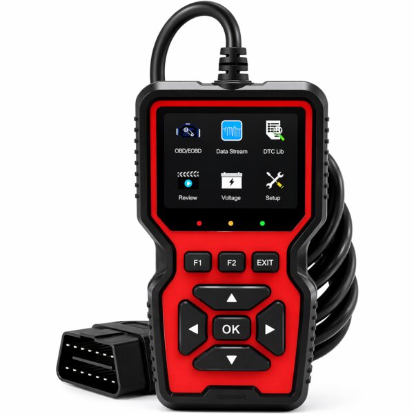 Автомобильный диагностический сканер V519 OBD2, Красный / Автосканер ошибок / Тестер диагностический для авто