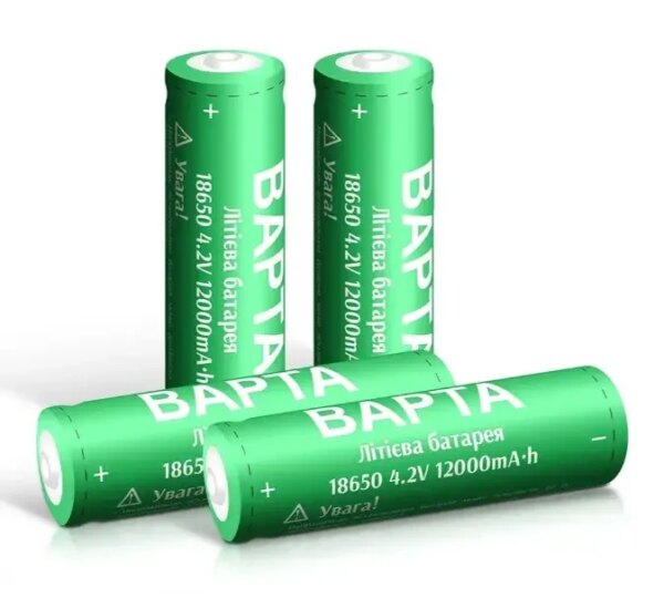 Аккумулятор BAPTA BP-1200 18650 Li-Ion 12000 мАч 4.2В перезаряжаемый для фонарей, power bank и портативной техники
