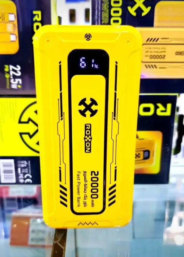 Внешний аккумулятор Power Bank 20000mAh 22.5W ROXON RO11 быстрая зарядка для смартфонов и гаджетов