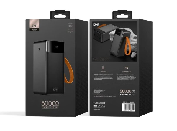 Павербанк King Power KPG-508 50000mAh 22.5W PD/QC3.0 Черный