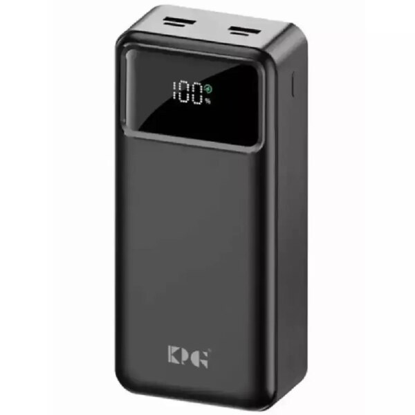 Повербанк KPG-402 40000 мАч черный с фонариком, 2 USB, microUSB и Type-C