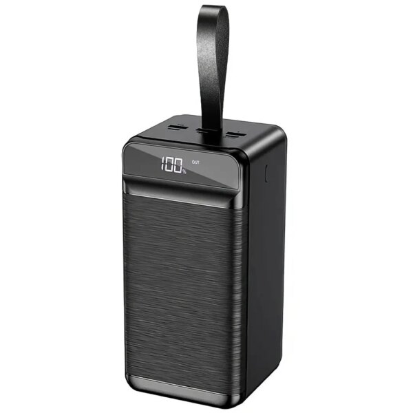 Портативное зарядное устройство Power Bank с фонариком King Power PD-808000 mAh 3USB Type-C Lightning Черное