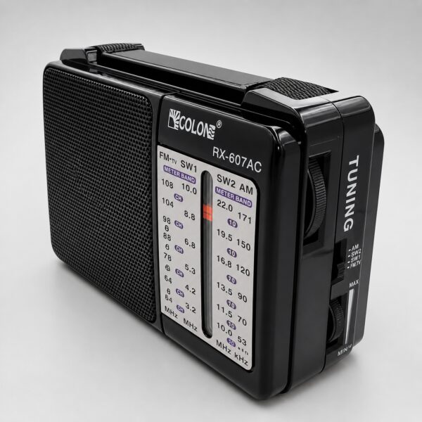 Радиоприемник аккумуляторный мультидиапазонный от батареек GOLON RX-607