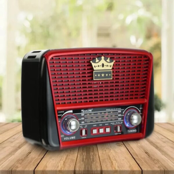Радиоприемник аккумуляторный с Bluetooth, MP3 и фонариком, Golon RX-BT455S AM / Портативное радио