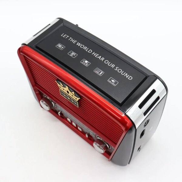 Радиоприемник аккумуляторный с Bluetooth, MP3 и фонариком, Golon RX-BT455S AM / Портативное радио