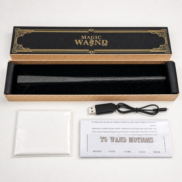 Магическая палочка Magic Wand с USB-зарядкой, подарочный набор волшебная палочка с эффектом огня для шоу, косплея, фокусов
