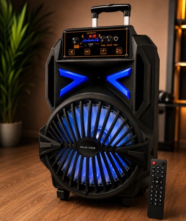 Колонка аккумуляторная KOLAV 1757В Bluetooth/USB/FM Акустика Колонка блютуз