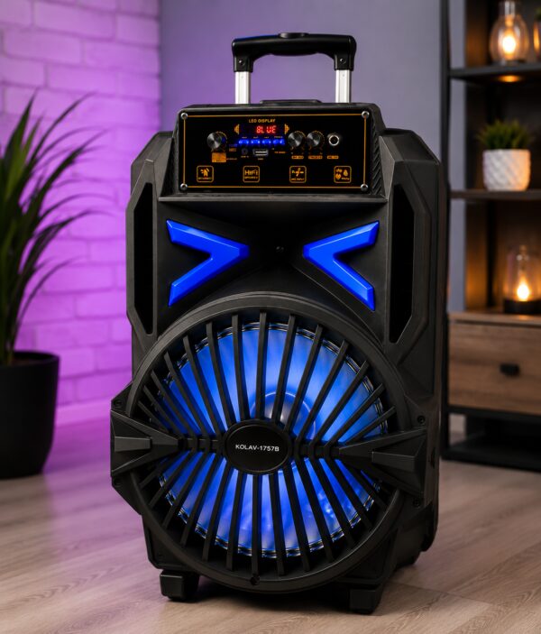 Колонка аккумуляторная KOLAV 1757В Bluetooth/USB/FM Акустика Колонка блютуз